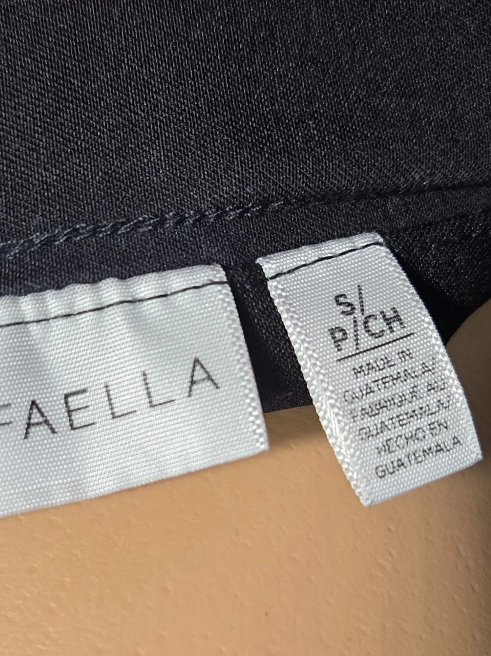 **Women's Black Mini Skirt with Side Slit** - Picture 6 of 6